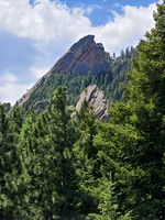 Boulder Flatirons in Summer